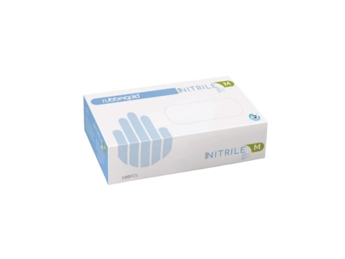 Raclac Luvas De Exame em Nitrilo Azul S/P� M 100und