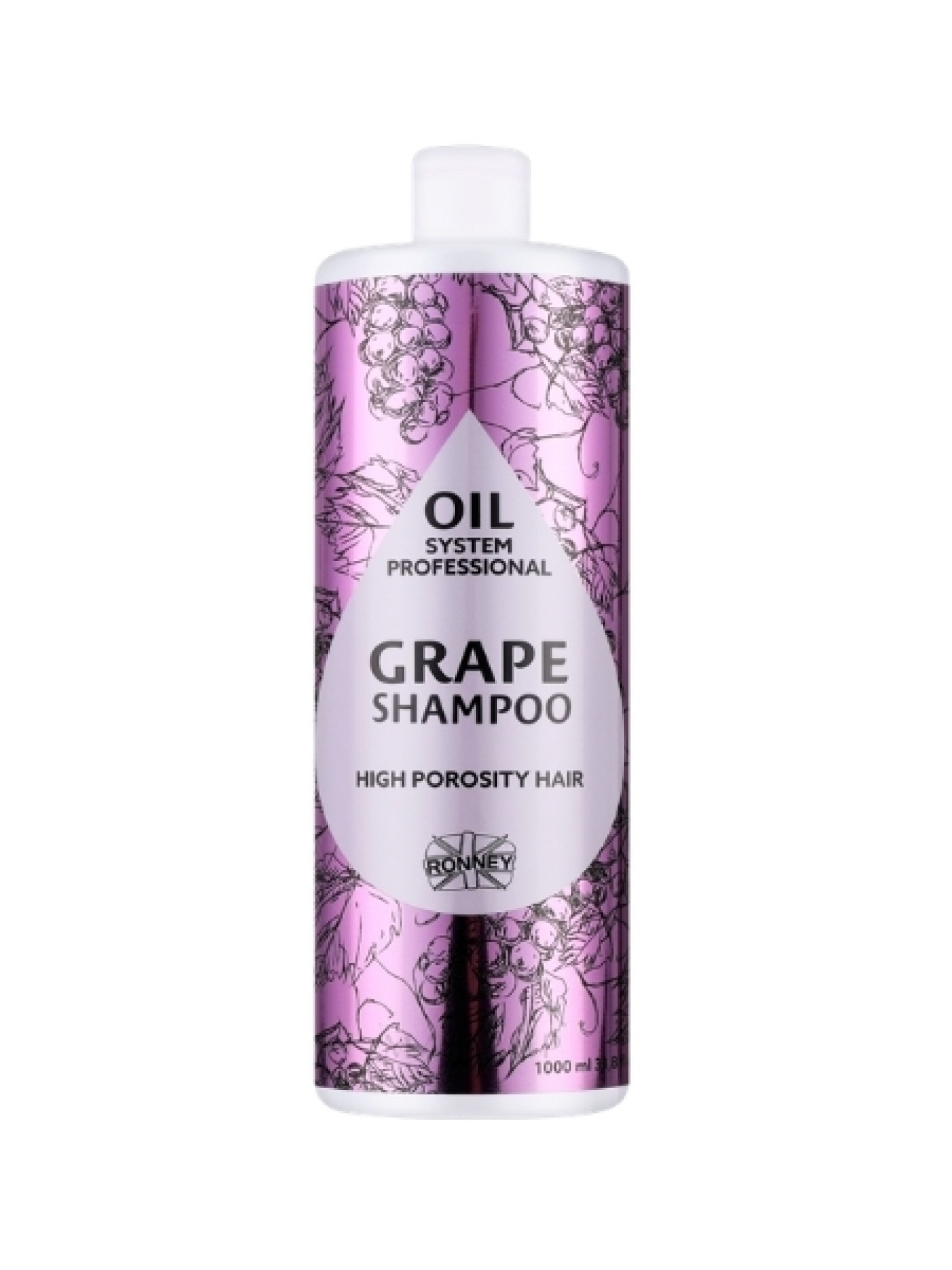 Ronney Shampoo Cabelo Alta Porosidade Uva 1000ml