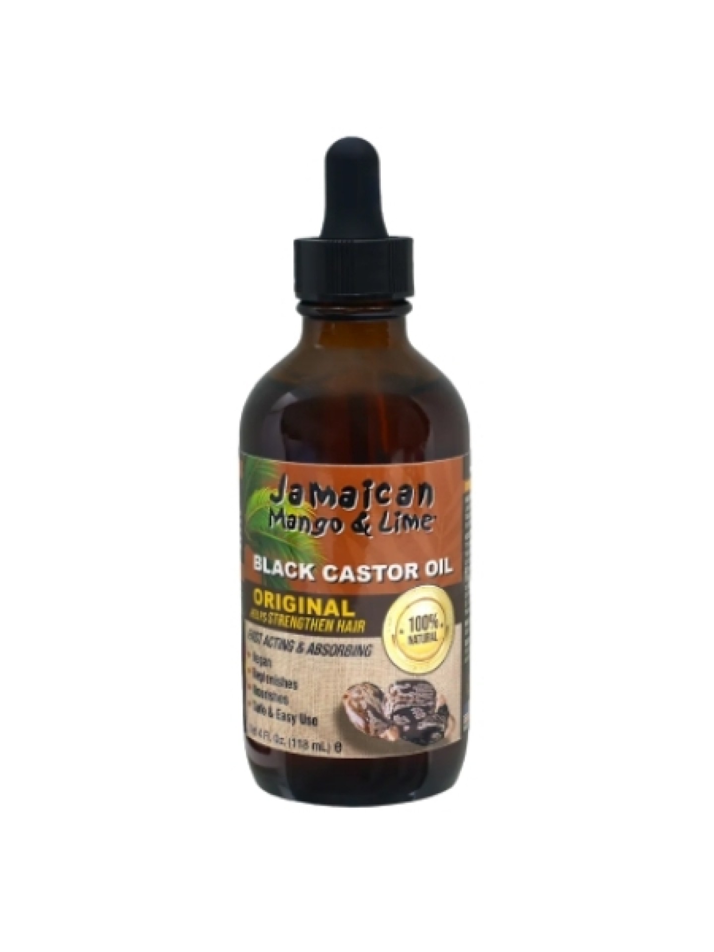 JM Black Castor Oil Original 4oz.