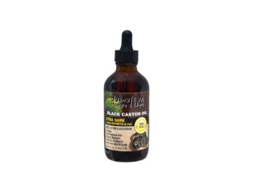 JM Black Castor Oil Xtra Dark 4oz.