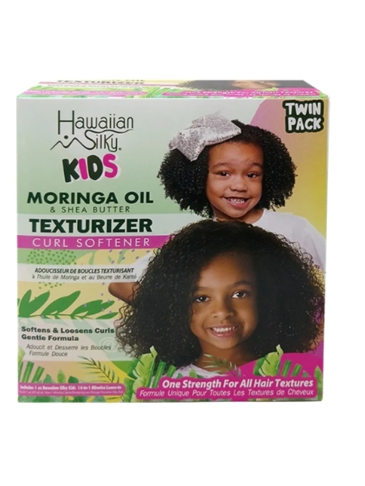 Hawaiian Silky Kids Moringa Oil Texturizer Twin Pack