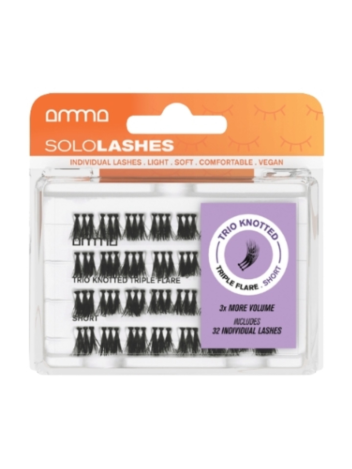 Andreia Solo Lashes Trio Knotted Triple Flare S