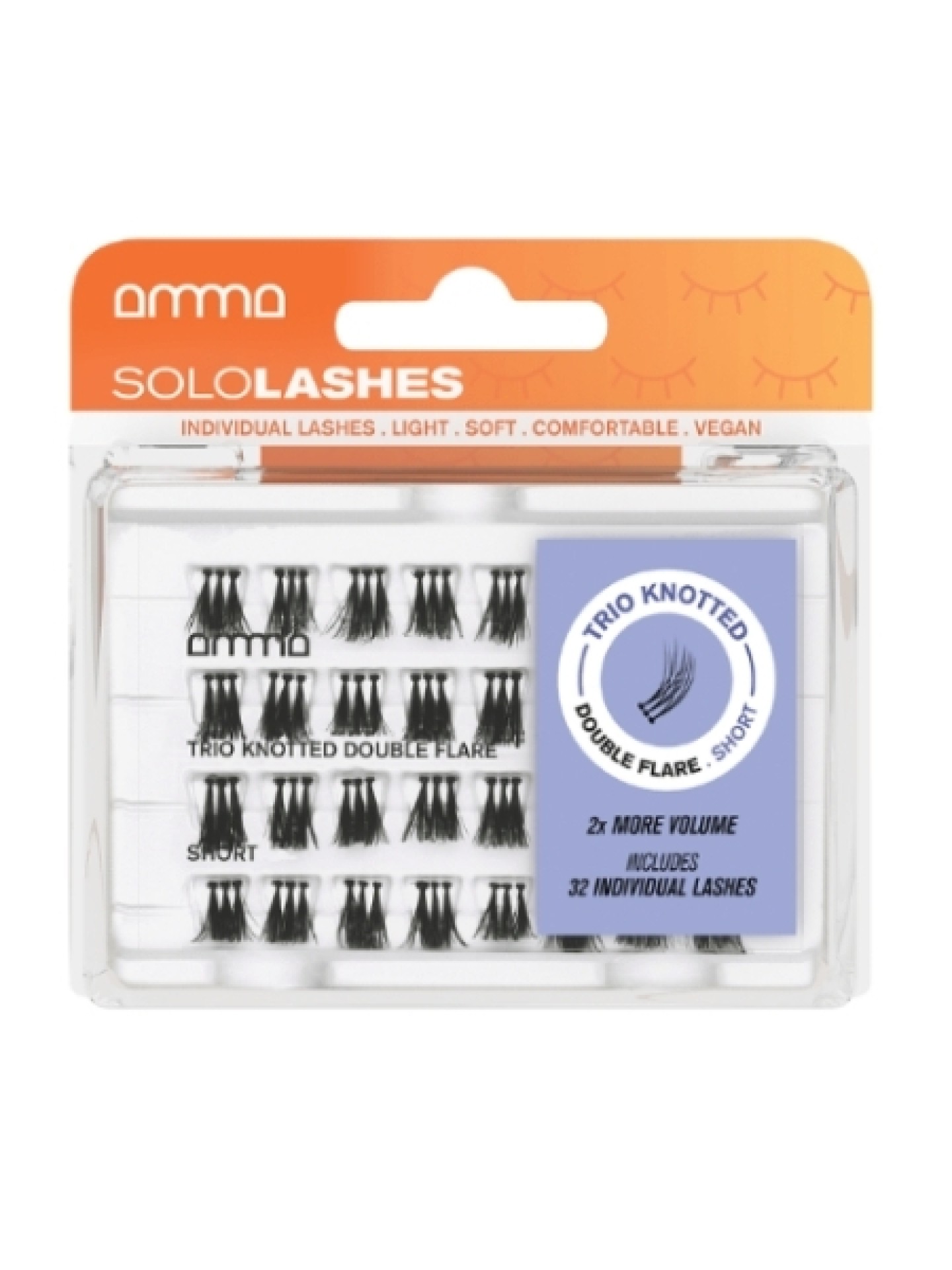 Andreia Solo Lashes Trio Knotted Double Flare S