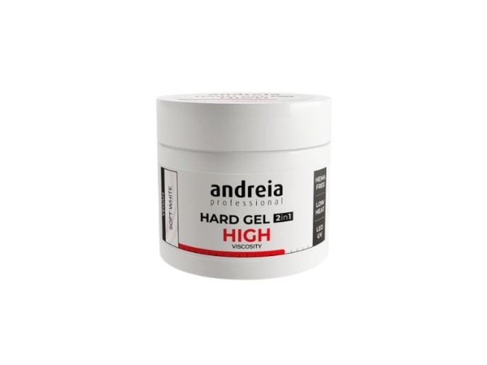 Andreia Hard Gel 2 em 1 High Viscosity - Soft White 200gr