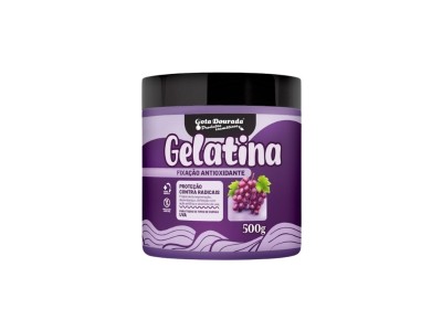 Gota Dourada Gelatina Capilar Uva Fixa��o Antioxidante 500g - Image product