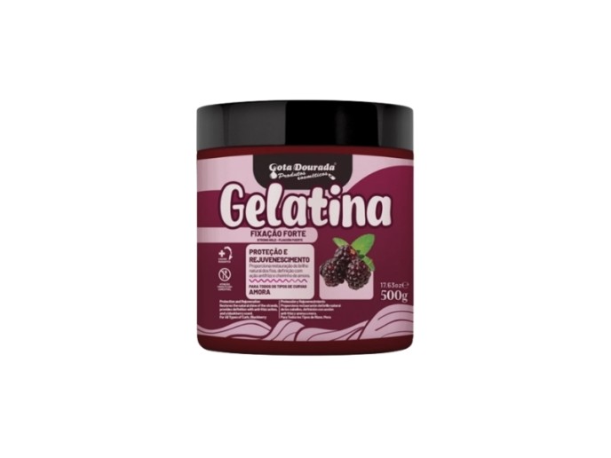 Gota Dourada Gelatina Capilar Amora - Fixa��o Forte 500g