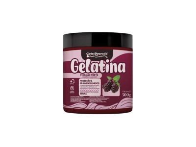 Gota Dourada Gelatina Capilar Amora - Fixação Forte 500g - Image product