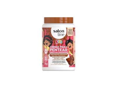 Salon Line Kids Creme Pentear Chocolate Cachinho Sedoso 1Kg - Image product