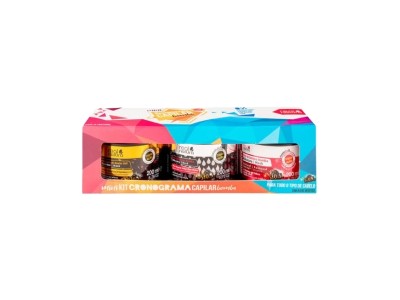 Real Natura Mini Kit Cronograma Capilar 3 x Máscara 200ml - Image product