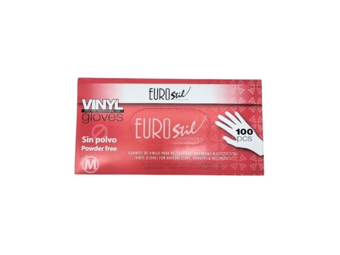 Eurostil Luvas de Vinil 100 und - Tam.M