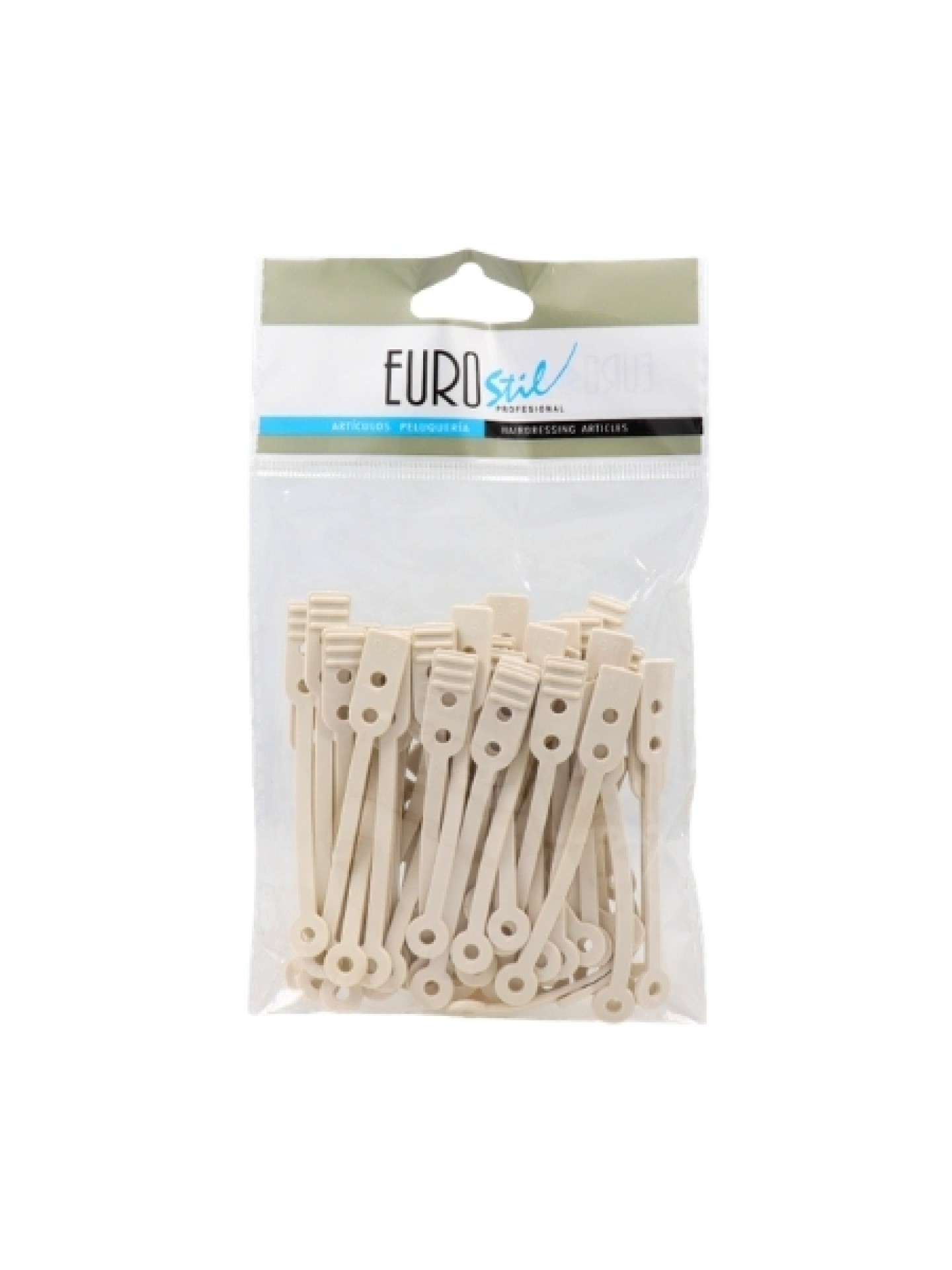 Eurostil 50 Elásticos Bigoudis Planos Largos