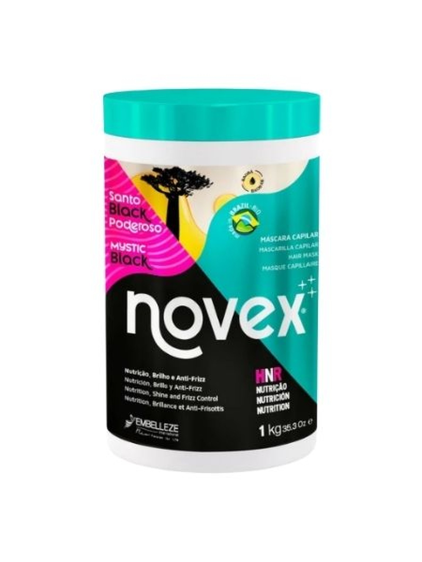 Novex Santo Black Poderoso Máscara Nutrição 1Kg