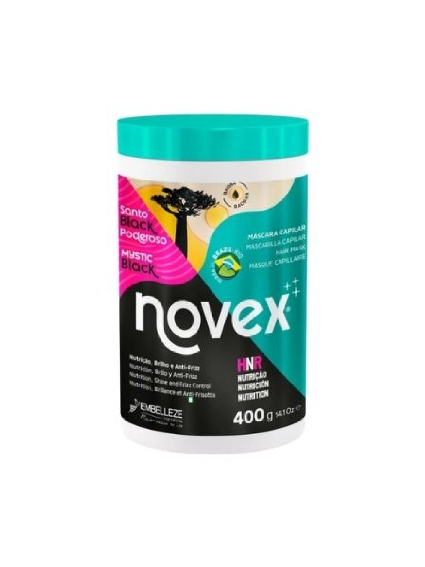 Novex Santo Black Poderoso Máscara Nutrição 400g