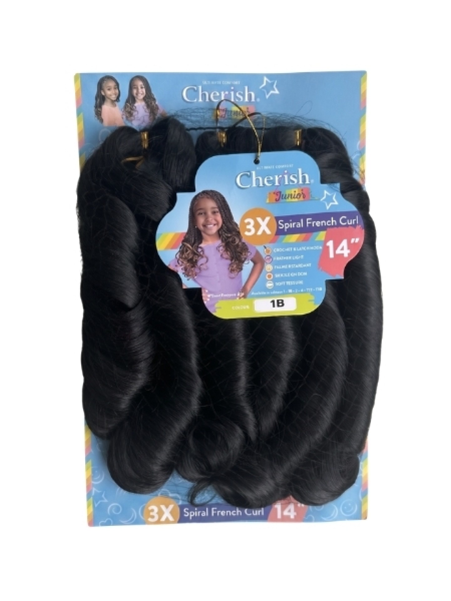 Cherish Junior 3X Spiral French Curl 14 - 1B
