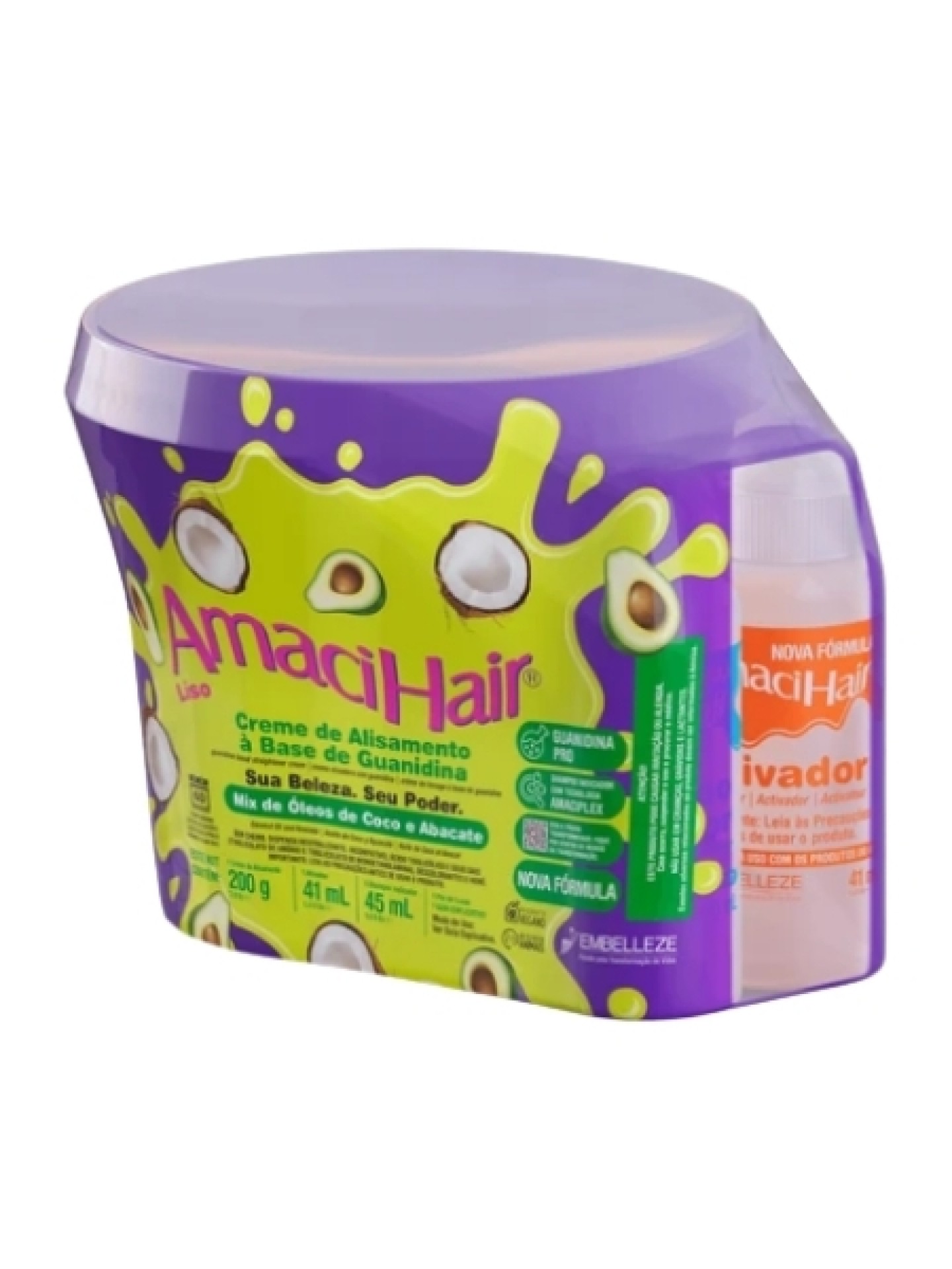Amacihair Liso Creme de Alisamento 200g