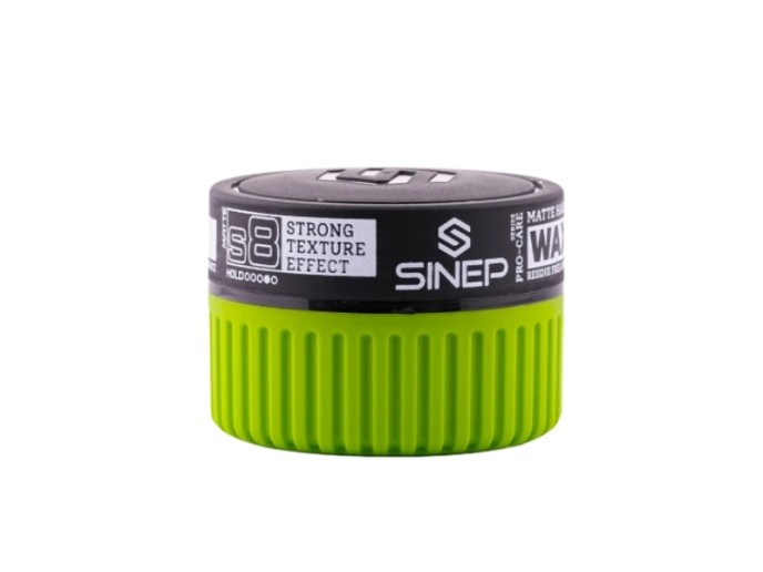 Sinep Matte Hair Styling Wax S8 Strong Texture Effect 150ml