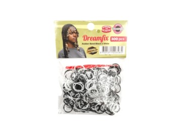 Dreamfix Mix El�sticos Pretos / Brancos 300unid.