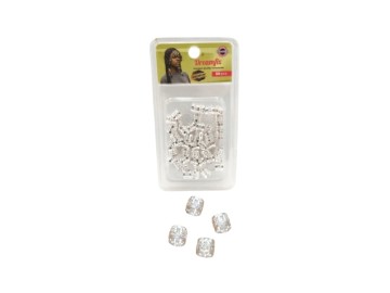Dream Fix Open Ring Hair Beads Silver 26 P�s