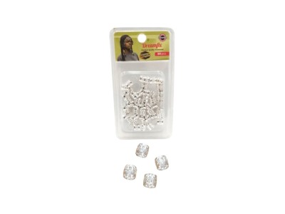 Dream Fix Open Ring Hair Beads Silver 26 P�s - Image product