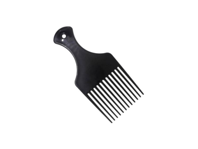 Pente Plastico Garfo Simples Preto