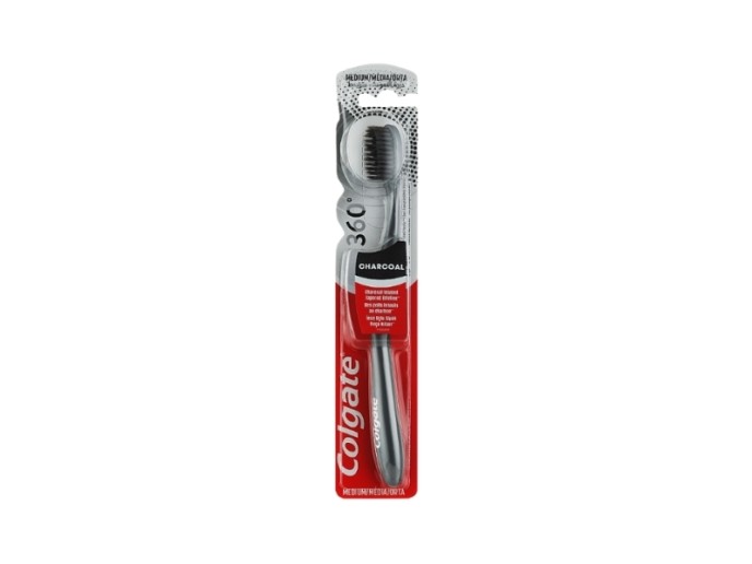 Colgate Escova Dentes Média 360º Charcoal